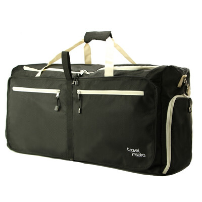 

Travel Inspira 85L Foldable Travel Duffel Bag Luggage Sports Gym Water Resistant Nylon
