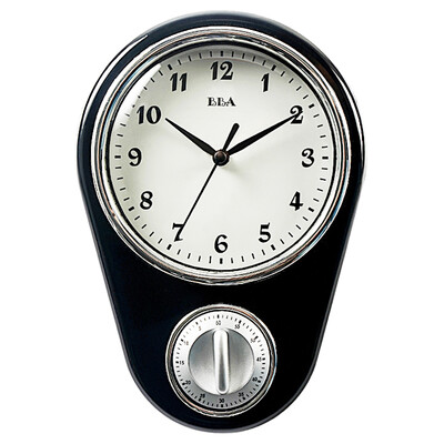 

BBA wall clock creative fashion home kitchen dedicated timer countdown clock quartz clock T91173 black