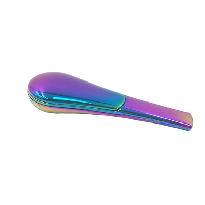 

Portable Spoon Smoking Pipe Magnetic Herb Metal Tobacco Cigarette Ignescent Accessories Set Rainbow