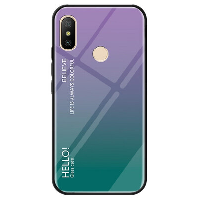 

Gradient Tempered Glass Case for Xiaomi Redmi Note 6 Note6 Pro