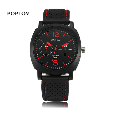 

Quartz Watch Men Silicone Strap Wrist Watch Casual Sport Male Clock