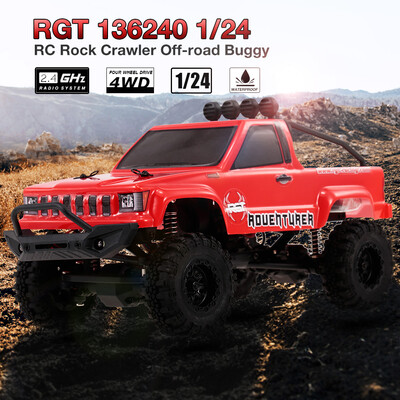 

RGT 136240 124 24G 4WD 15KMH RC Rock Crawler Off-road Buggy Car Kids Toy