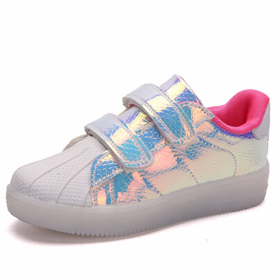 

Glowing LED Kids Sneakers Boy girl Shoes with light Fashion Luminous Lighted Colorful LED lights Children Shoes Casual Flat