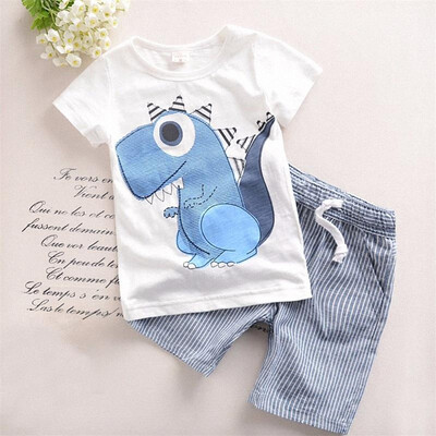 

Hot Sale Brand Boys Clothing Children Summer Boys Clothes Cartoon Kids Boy Clothing Set T-shitPants Cotton