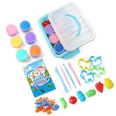 

Parent-child Penguin color clay 48 color ultra-light clay clay childrens toys light clay plastic mud space sand boy&girl kindergarten manual DIY tool mold storage box set