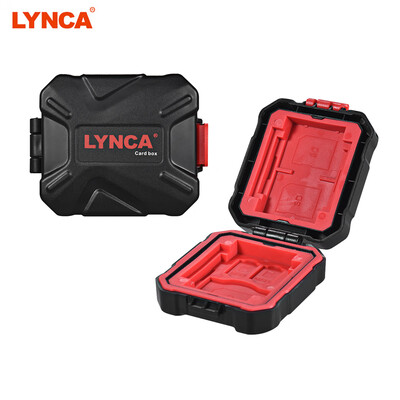 

LYNCA KH 15 Water-resistant XQDCFTFMSDSDMicro SIMNANO Memory Card Case Box Keeper Carrying Holder Storage Organizer 36 Slots