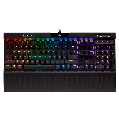 

USCORSAIR K70 RGB MK2 LOW PROFILE red axis mechanical keyboard Smart version red axis colorful backlight macro programming thin