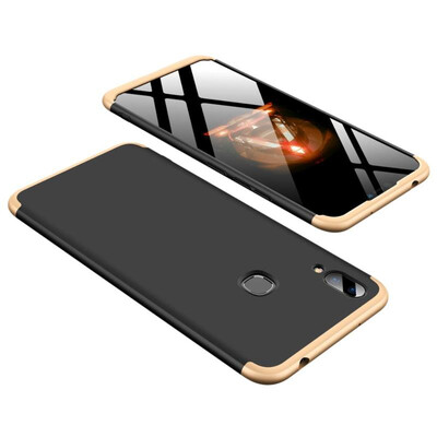 

MOONCASE Vivo X21i three-section all-inclusive shield - black gold