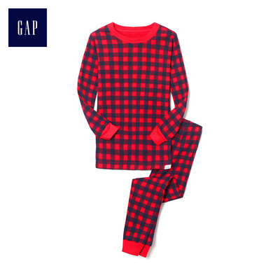 

GAP flagship store female young new year red big square long sleeve underwear set home service 397136 modern red 18-24M