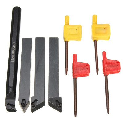 

4Pcs Set of 12mm Lathe Turning Tool Holder Borning Bar Wrenches for DCMT0702 Insert