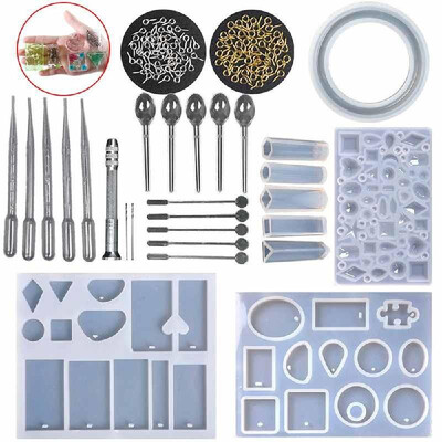 

DIY Handmade Resin Casting Molds Kit Silicone Mold Making Jewelry Pendant Mould Craft