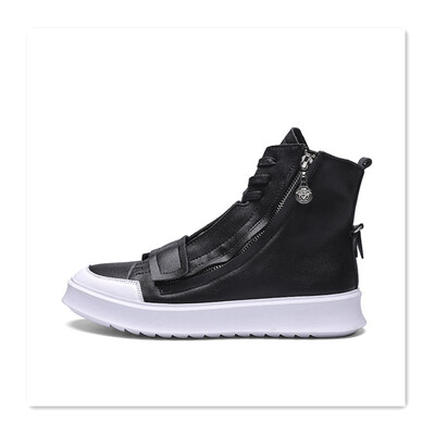 

2018 trend wild casual shoes hip hop shoes personality white middle shoes high mens British wind tool shoes