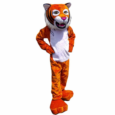 

LangtengOrange Tiger Mascot Costume Cartoon Cosplay Party Halloween Christmas Festival Performance