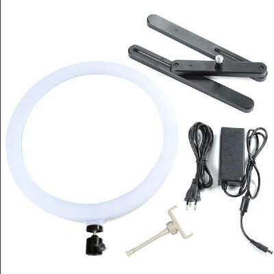 

14" RGB Multicolor LED Ring Light 240pcs LEDs Stepless Lighting Dimmable Fill Light Lamp for Selfie Makeup Camera Phone Video Shoo