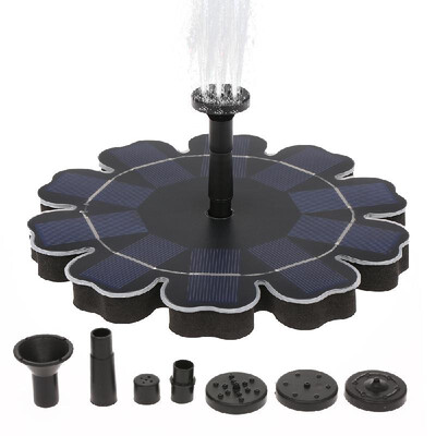 

Solar Fountain Pump With Battery Backup 25W Flower-shaped Freestanding Floating Brushless Water Pump for Outdoor Bird Bath Garden