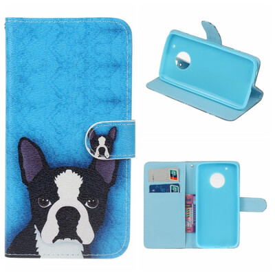 

MOONCASE MOTO X 2017 painted pattern leather case - dog