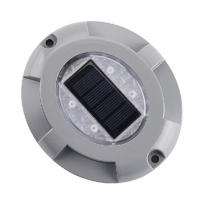 

Solar Deck Lights 4-LED Driveway Light Aluminum Waterproof Outdoor Path Road Stairs Step Ground Lamp for Pathway Garden Patio Yard