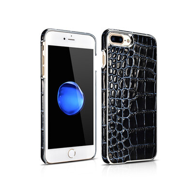 

phone shell Case For iphone 7 7plus 47 inch Electroplating Crocodile Embossed Genuine cow Leather Luxury Back Cover 55 inch