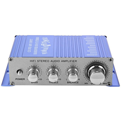 

HY - 2002 Hi-Fi 12V Mini Auto Car Stereo Amplifier 2 Channel Audio Amplifier Support CD DVD MP3 Input for Motorcycle Home