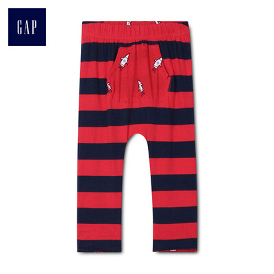 

GAP flagship store baby boy cotton comfortable two-sided kangaroo pocket pants 850884 red 6-12M