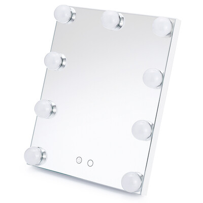 

9 LEDs Bulbs Dimmable Tabletop Touch Control USB Power Cosmetic Mirror