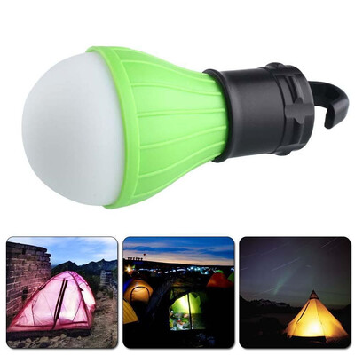 

4 Colors Use Mini Portable Lantern Tent Light LED Bulb Waterproof Hanging Hook Flashlight For Camping 3AAA Emergency Lamp