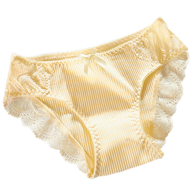 

Japanese thread cotton girl underwear Sexy lace low waist seamless breathable women briefs