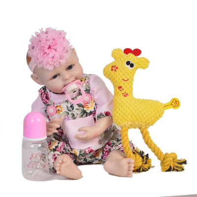 

11 Inch Mini Reborn Baby Dolls 27 Cm Full Silicone Vinyl Reborn Babies Girl Lifelike Mini Reborn Toy Toddler Playmate Xmas Gifts