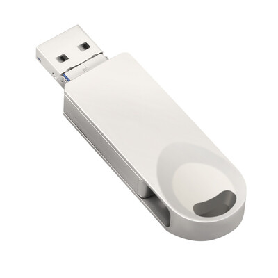 

Usb flash drive customized three-in-one mobile phone usb flash drive is applicable to apple&android usb metal rotary usb flash