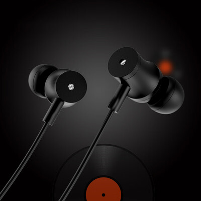 

Ling charm T300 headphones in-ear line control headset game computer hifi music phone headset heavy bass eat chicken K song Apple Android phone universal black