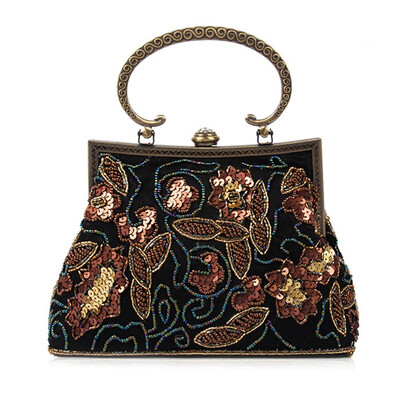 

Vintage Women Evening Handbags Beaded Ladies Party Shoulder bag Wedding Formal Handbag for women