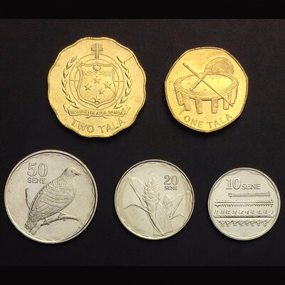 

5 PCS SET Coins of Samoa