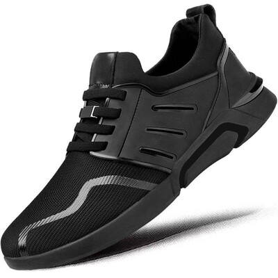 

2018 New Brand Fashion BLACK Male Sneakers Casual Shoes Flats Gym Trainers Shoes Men air Mesh Breathable Shoes