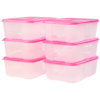 

Tupperware Frozen Storage Box Sealed Storage Storage Box Set 6 Piece Set 17L