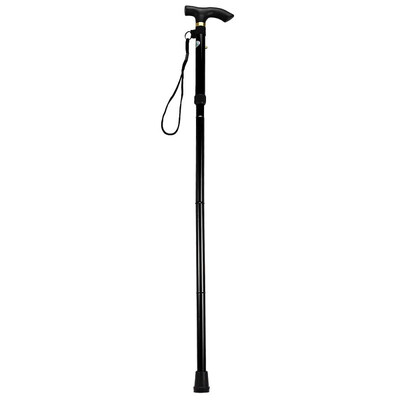 

Aluminum Metal Folding Walking Stick with Adjustable Height&Non-slip Rubber Base