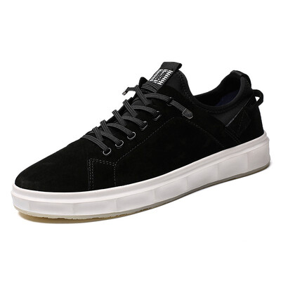 

Mens Shoes Fashion Casual Shoes Light Leather Upper Breathable Shoes For Men Grey Black Size 39-44