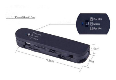 

Fashion knife mini micro cable convenience computer accessories connectors charging line hide data cable for ipad notebook phone