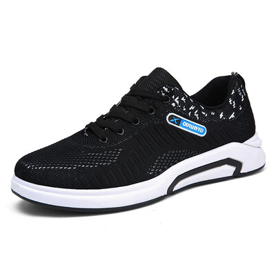 

2018 new autumn new sports shoes mens breathable mesh retro casual shoes new blue red