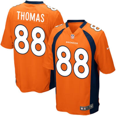 

Youth Football Jersey Denver Broncos Demaryius Thomas Orange Team Color Game Jersey