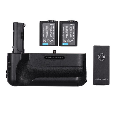 

Vertical Battery Grip Replacement Camera Grip with NP-FW50 Battery 24G Wireless Remote Control for Sony A7IIA7M2A7R2 Digital SL