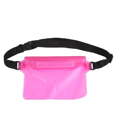 

Waterproof Outdoor Swimming Drifting Pouch Dry Bag PVC Waist Phone Cover Storage Protective Bag Purple