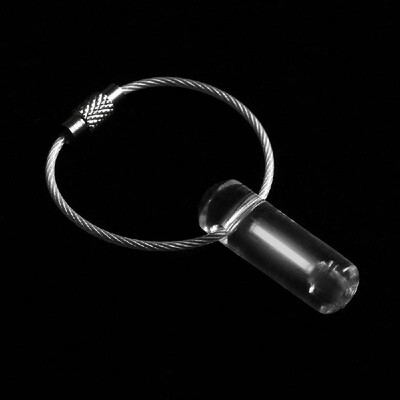 

Acrylic Tritium Self Luminous Key Ring Ultralight Outdoor Glow In The Dark Keychain Ring Emergency Survival Mini Light Lamp