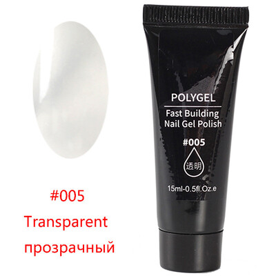 

15ML UV Gel Poly Gel Nails Polygels Nails Builder Poligel Nails Kit Extension Acrylic Nail Art Crystal UV Resin Builder Gellak