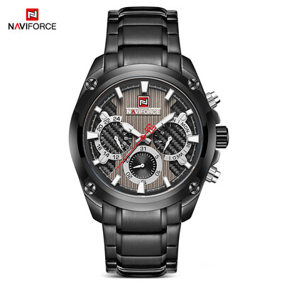 

NAVIFORCE 9113 Male Quartz Watch 6 Pointers Stainless Steel Strap Wristwatch