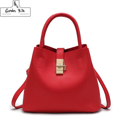 

2019 Vintage Womens Handbags Famous Fashion Brand Candy Shoulder Bags Ladies Totes Simple Trapeze Women Messenger Bag