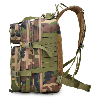 

45L Tactical Backpack Assault Pack Army Bag Outdoor Pack Rucksack travel bags with US Flag Patch for Hunting Shooting Camping