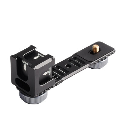 

Universal Aluminium Alloy Gimbal Extention Bar Bracket Adapter with 4 Cold Shoe Mount 14 Inch Screw Adapter for LED Video Light M