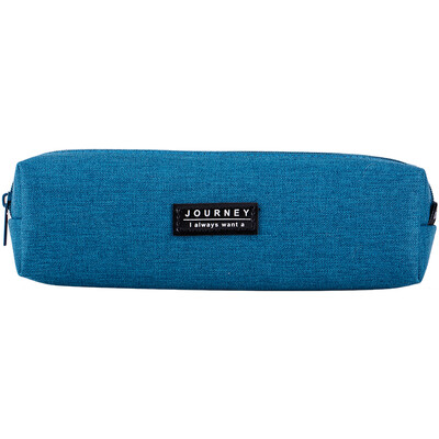 

Deli deli student large-capacity pencil case square pencil storage light blue 66683