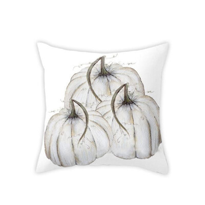 

Watercolor Pumpkin Throw Pillow Covers Halloween Thanksgiving Day Cotton Linen Car Sofa Pillowcase Home Decor
