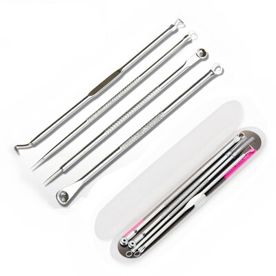 

4pcslot Antibacterial Blackhead Pimples Acne Removal Needle Face Care Comedone Acne Blemish Extractor Remover Skin Cleanser
